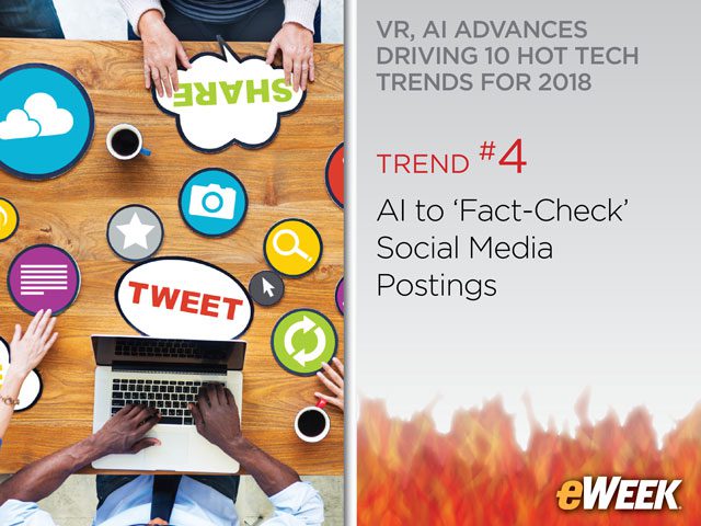 Trend No. 4: AI to 'Fact-Check' Social Media Postings